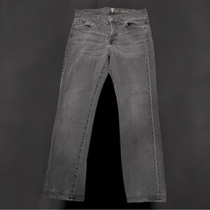 7 For All Mankind Slimmy Black  Jeans Men’s 30 Slimmy